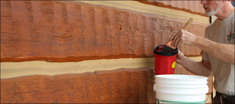 Professional Log Home Staining  Maury,  North Carolina